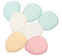 BIUDECO Set 7 Mini Piumini da Cipria Soffio al Dito, Soffione Trucco Durevole Dischetti Struccanti Polvere Libera, per Applicazione Viso Professionale e Uso Quotidiano Colore Casuale