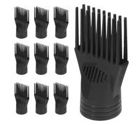 BIUDECO Set da 10 Pettini per Asciugacapelli Ugello Dritto Accessori Resistenti in Plastica Alta Temperatura per Styling Professionale Ugelli per Distribuzione Uniforme del Calore e