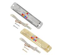 BIUDECO Set da 2 Mezuzah in Lega di Zinco con Pergamena e Due Fori per Fissaggio, Decorazione Religiosa Delicata per Porta D'ingresso e Ambienti Vari