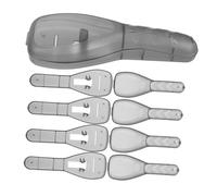 BIUDECO Set da 5 Scatole Porta Rasoio Manuale Compatte in Pp Nero Design a Scomparti, Custodia Portatile per Rasoio Sicura e Organizzata, per Viaggi
