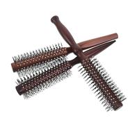 BIUDECO Spazzola Rotonda per Chioma Asciutti e Bagnati Setole in Nylon, Set da 3 Pz per Styling Volumizzante, Districante e Arricciatura, Manico Ergonomico a Zucca, per Donna e