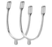 BIUDECO Sperone da Donna in Lega di Zinco con Decorazione Intagliata a Mano per Stivali Western, Accessorio Equestre Ergonomico Leggero per Uso Quotidiano e Competizioni Sportive