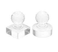 BIUDECO Strumento per Pressare Ombretti 2 Pezzi Timbro Rotondo 27Mm e Stampo Quadrato 9 Scomparti in Cristallo per Riparazione Palette Ombretti Fard e Illuminante Portatile per Trucco