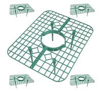 BIUDECO Supporto per Fragole 5 Pezzi in Pp, Struttura Rialzata Verde | Design Cavo Gambe Stabili, Uso Interno e Terreno Esterno, per Frutti e Piante in Vaso