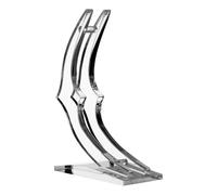 BIUDECO Supporto per Rose Trasparente in Acrilico Base Rettangolare Antiscivolo Espositore per Stelo di Rosa in Foglia D’Oro Decorazione Stabile per Fiori Finti e Bouquet Artistici