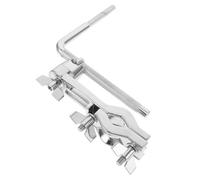 BIUDECO Supporto per Rullante Leggero in Metallo Argento, Accessorio per Batteria Portatile Adatto a Vari Strumenti a Percussione e Occasioni