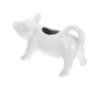 BIUDECO Tazza da Latte in Ceramica a Forma di Maiale Beccuccio, Brocca Multiuso Compatta per Schiumare Panna e Servire Salse, Accessorio Cucina Decorativo per Uso Quotidiano