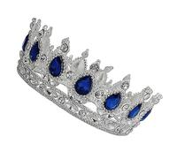 BIUDECO Tiara per Sposa con Design Unico Accessorio Nuziale Barocco per Cerimonie e Feste Gioielli per Donne Decorazione per Acconciature