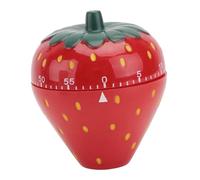 BIUDECO Timer Meccanico da Cucina Forma di Fragola Rossa senza Batteria Compatto e Decorativo per Gestione in Cucina e Studio Facile da Usare per Anziani