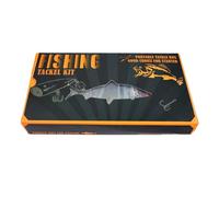 BIUFY Set di Esche Artificiali Non verniciate, Set per la Realizzazione di Esche da Pesca, Include Amo, Anelli divisi, Occhiello per Esca, Adesivi, Esche vuote.