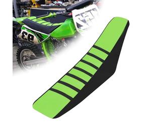 Biugercn Coprisedili universali per moto antiscivolo con cuscinetti morbidi per EXC XC SX FE TE WR CRF XR RMZ KLX YZ PW per la maggior parte delle moto da cross Enduro verde