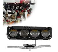 BIUGERCN Faretti LED per Moto Bianco/Giallo Lampada Faro 60W 2500Lm Kit Luce di Guida 22mm Manubrio Universale per CRF XR EXC XC TE FE KLX PW 50cc 80cc 110cc 125cc 150cc 250cc