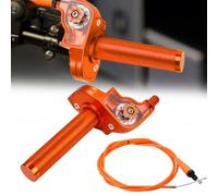 BIUGERCN Gas Rapido Domino Moto 7/8'' 22mm Manopole Acceleratore Quick Draw Regolabile Universale per EXC SX XC EXC-F XC-W 50-250cc DRZ 400 Pit Dirt Bike Scooter Arancione