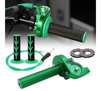 BIUGERCN Gas Rapido Gruppo acceleratore per Moto da 22 mm Gas rapido Domino con Cavo acceleratore per Suzuki KLX KX KXF 50-250cc Dirt Pit Bike Scooter Verde
