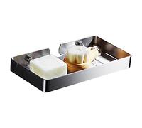Biutimarden Portasapone Acciaio Inox Autoadesivo,Montaggio a Parete Senza Foratura Antiruggine Drenaggio Rapido Portasaponetta per Bagni Cucine(23CM,Spazzolato)