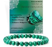 Bivei Malachite - Trasformazione - signora braccialetto perline 6mm semiprezioso cristallo naturale elastico elastico cristallo accessori regalo di yoga