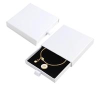 BIVOFU 1 Pezzo Confezione regalo per gioielli Scatole Regalo - Confezione Elegante per Collane, Orecchini e Anelli - Conservazione Sicura e Presentazione Raffinata - Dimensioni 9 x 9 x 1,7 cm