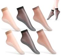 BIVOO Calzini in Seta di Ghiaccio con Fibre magnetiche agli ioni di tormalina Blueshot, Calzini Elasticizzati Modellanti for Il Corpo in tormalina, Design Antiscivolo (Color : A, Size : 9pcs)