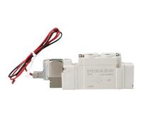 BIVOO Elettrovalvola a solenoide Tipo SMC a 5 Porte e 2 SY3120 SY5120 SY7120-4LZD/5LZD/6LZD Valvola di automazione con pilotaggio Interno a Chiusura Normale (Color : SY5120-5LZD-01)