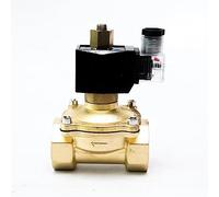 BIVOO Elettrovalvola in Ottone 1-1/4" normalmente Aperta 24v for Aria (Size : 1-1/4", Color : G_120VAC_NBR-Seal)
