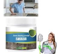 BIVOO Polvere detergente for Piattaforma in Pietra di Marmo, smacchiatore for Piano di Lavoro al Quarzo, Potente Polvere detergente Multiuso