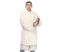 BIVOO Zen Lay Abbigliamento Buddha Abito Abito Monaco Shaolin, Abito del Monaco Shaolin Uniforme del Monaco, Abito del Monaco Shaolin Buddista Estate (Color : Beige, Size : 155-157cm)