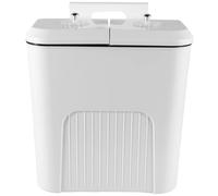 BIVVI Kitchen Trash Can Sliding Lid Wall Mounted Storage Bin Household with Lid Wide Mouth Ready To Hang and Use