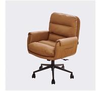 BIVVI Office Chair Home Leisure Office Desk Backrest Residential Lazy Person Computer Pulley Lifting and Rotating Chair(Oranje)