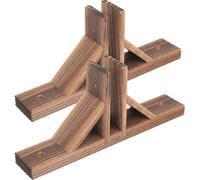 Bivwopei Piedi di supporto divisorio,Supporto triangolare in legno per recinzione,Staffa divisoria per stanza,Staffa di supporto per recinzione per prato,Per casa hotel