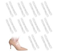BIVYAX 10 Paia di Salva Tacchi Trasparenti Lacci Scarpe Elastici per Tacchi Alti, Cinturini Invisibili Anti-Scadimento, Bande Elastiche che Prevengono lo Slittamento