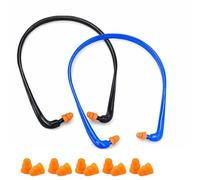 BIVYAX 2 Pezzi Cuffie Antirumore con 10 Tappi per le Orecchie di Ricambio, Protezione Uditiva Industriale per Cantieri e Fabbriche, protezione uditiva SNR 27 dB, Riduzione della Pressione