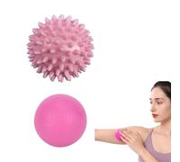 BIVYAX Palline Massaggio 6cm Set 2 pezzi,Palle Lacrosse per Triggerpoint diversi gradi di durezz,Attrezzo per Massaggio Profondo dei Tessuti Allevia la Tensione Muscolare,Decontratturanti per Schiena