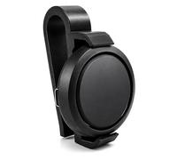 BIVYAX Staffa per Ooono Co-Driver No2 da Parasole Auto, Supporto in Pelle Nera Rinforzato per Dispositivo di Avviso, Montaggio Facile e Robusto, Compatibile con la Maggior Parte dei Veicoli