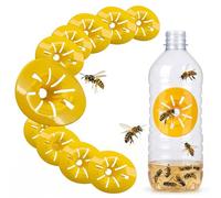 BIVYAX Trappola per Vespe e Calabroni, 10 Pezzi Trappole per Calabroni Fai da Te per Cattura Insetti Volanti, Kit Apicoltura per Esterno Giardino, Strumento Efficace Contro Mosche e Vespe