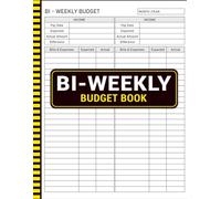 Biweekly Budget Book: Undated Monthly Financial Planning Organizer and Expense Tracker Workbook for Household Money Management and Cash Envelopes.