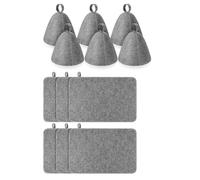 Biwwubik 1 Set 12 Pezzi Accessori per Sauna 6 Pezzi da Sauna In Feltro Protezione Assorbente per la Testa per Vaporarium