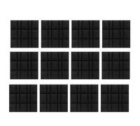 Biwwubik 12 acustici insonorizzanti isolanti da parete in cotone, insonorizzato, poliuretano insonorizzato, 30 x 30 x 5 cm