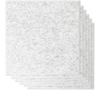 Biwwubik 12 piastre fonoassorbenti, 12 x 12 x 0,4, per la decorazione acustica delle pareti