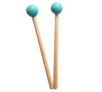 Biwwubik 2 Pezzi Morbido Testa Di Gomma Bastoni Bacchetta per Campane Gioco Xilofoni Musica Strumenti Parti Verde