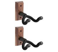 Biwwubik 2 supporti da parete per chitarra, per appendere chitarre, supporti per chitarre acustiche ed elettriche, basso, banjo, nero