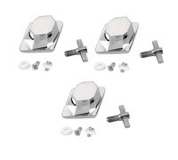 Biwwubik 3 Pezzi Cromato Supporto per Gamba da Pavimento Base di Collegamento Set di Batteria Accessori Parti Accessori per Strumenti Musicali