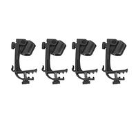 Biwwubik 4 clip per microfono, clip a per microfono resistente agli urti, clip per microfono, supporto per musica resistente agli urti, accessori