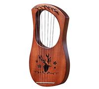 Biwwubik 7 corde Lyre Arpa Mogano Metallo Stringhe Strumenti