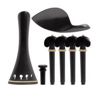 Biwwubik Accessori per violino 4/4, set di pezzi di corda, supporto per mento, accessori per strumenti a corda