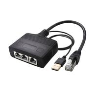 Biwwubik Adattatore splitter di rete Rj45 1 trascinamento 3 1000Mbps Adattatore Distributore di rete ad alta velocità