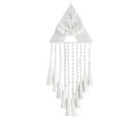 Biwwubik Arazzo Acchiappasogni Boho Macramé Acchiappasogni Nativo Acchiappasogni Boho Tessuto Ornamento per la Casa Acchiappasogni Ciondolo B