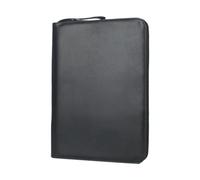 Biwwubik Astuccio portapenne a 48 slot per penne regalo personalizzato in PU, per penne, protezione per ufficio aziendale, colore nero