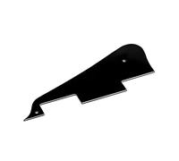 Biwwubik Battipenna per chitarra elettrica in metallo, piastra per grattare, compatibile con stile LP, ricambio per battipenna per chitarra, colore nero