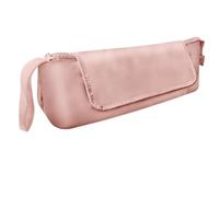 Biwwubik Borsa da viaggio per strumenti per capelli, arricciacapelli, piastra per capelli, borsa da viaggio per attrezzi caldi 2 in 1, rosa