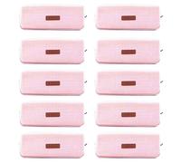 Biwwubik Borsa per matite per studenti, borsa per il cambio, borsa per cosmetici, borsa per cancelleria da ufficio, adatta per scuole giovanili, colore rosa, Rosa